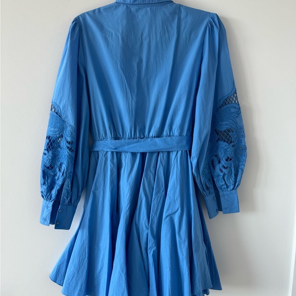 Maje Blue Dress with embroidery - Picture 5 of 5